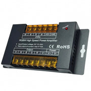 AMPLIFICADOR IRON SHELL 360W RGB 10A 4 SALIDAS ACEPTA PWM KONNERGIE para iluminación disponible online en El Container