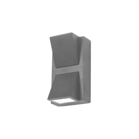 APLIQUE LED DOBLE EXTERIOR IP54 2X3W 3000K GRIS MODELO KAPELLE KONNERGIE El Container