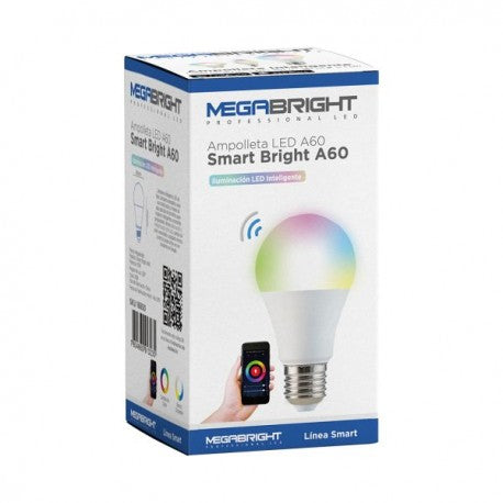 Amp. LED Smart Bright A60 10w E-27WIFI. Megabright
