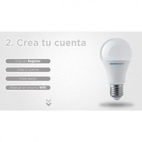 Amp. LED Smart Bright A60 10w E-27WIFI. Megabright