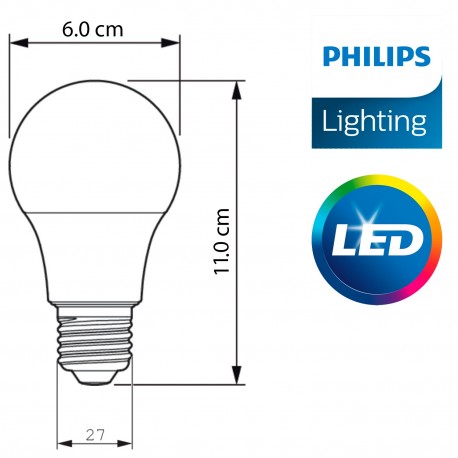 Ampolleta LED Philips E27 8.5W Dimeable