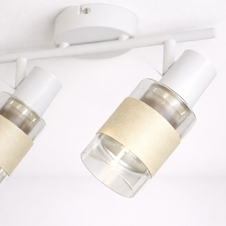 Apliqué blanco doble porta e14 led Konnergie