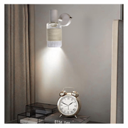 Apliqué blanco simple porta e14 led modelo zaurak
