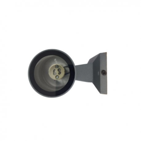 Apliqué led exterior gris modelo kapelle cilindro ip54 simpleporta gu10