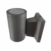 Apliqué led exterior gris modelo kapelle cilindro ip54 simpleporta gu10