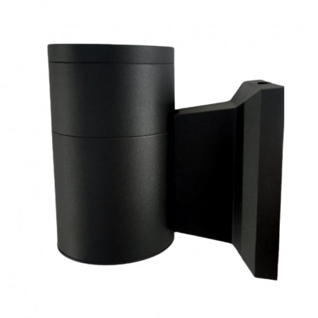 Apliqué led exterior negro modelo kapelle cilindro ip54 simple porta gu10 para iluminación disponible online en El Container