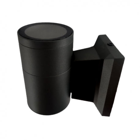 Apliqué led exterior negro modelo kapelle cilindro ip54 simple porta gu10 para iluminación disponible online en El Container