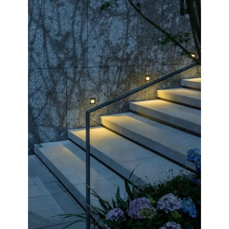 Aplique Led muro slim 6W IP65 Grafito