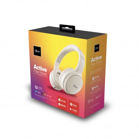Audifono Anc + Enc Bluetooth Type C Active Free Noise Blanco MLAB