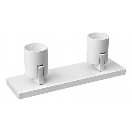 Barra Sobrepuesta Doble Gu-10 Blanco Mate P2 Megabright para iluminación disponible online en El Container