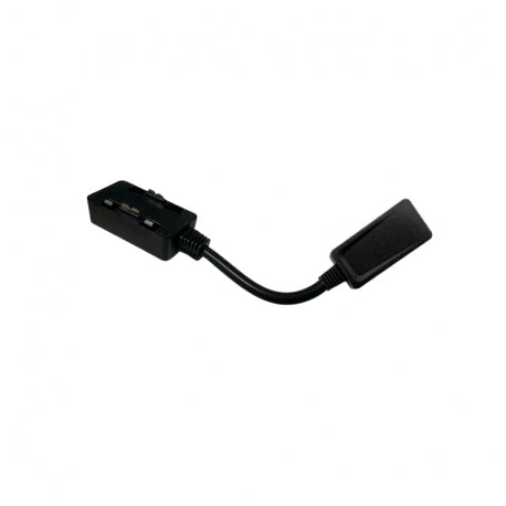 CONECTOR FLEXIBLE RIEL NEGRO 48V MODELO CYGNUS KONNERGIE para iluminación disponible online en El Container