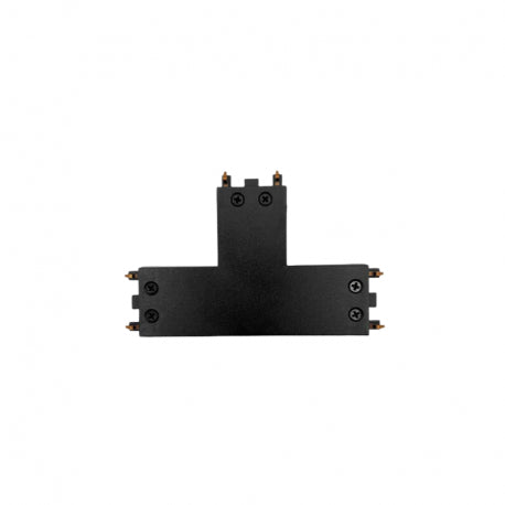 CONECTOR T RIEL NEGRO 48V MODELO CYGNUS KONNERGIE para iluminación disponible online en El Container