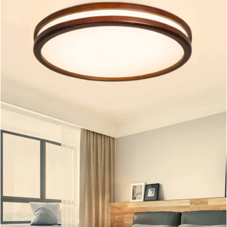 Imagen de Lámpara Redonda 48w 400mm Saiph Caoba 3000-4000-6000k C/Control Konnergie