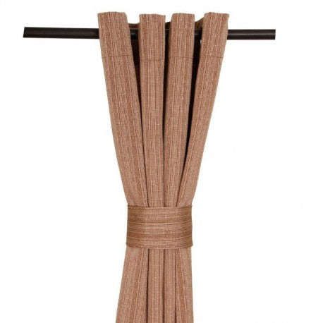 Cortina Argollas SORICA 2 1.40 X 2.25 cm Chocolate. Masel