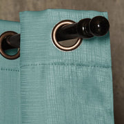 Cortinas de argolla Set Embosed 1.40 x 2.25 Turquesa. Masel