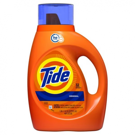 Detergente Concentrado Tide Orange He Original 1,36 Litros El Container