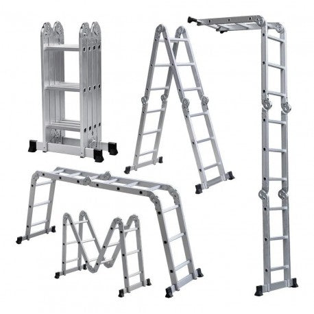 Escalera aluminio multiproposito articulada 4x3