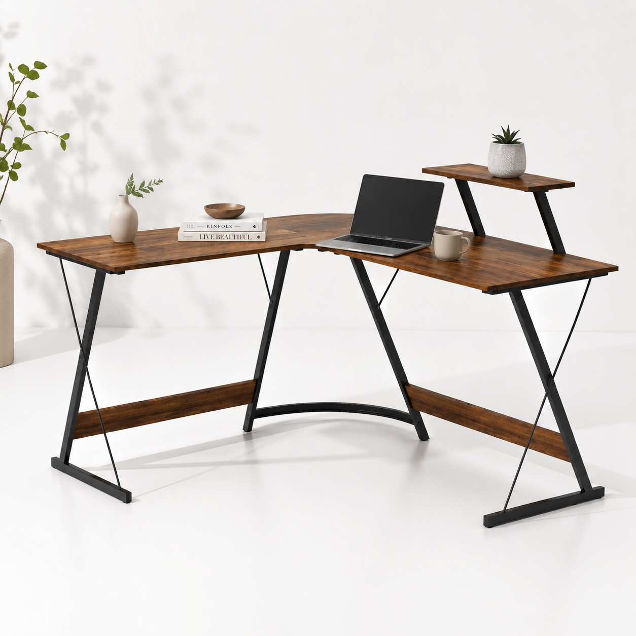 Escritorio esquinero madera Yesker