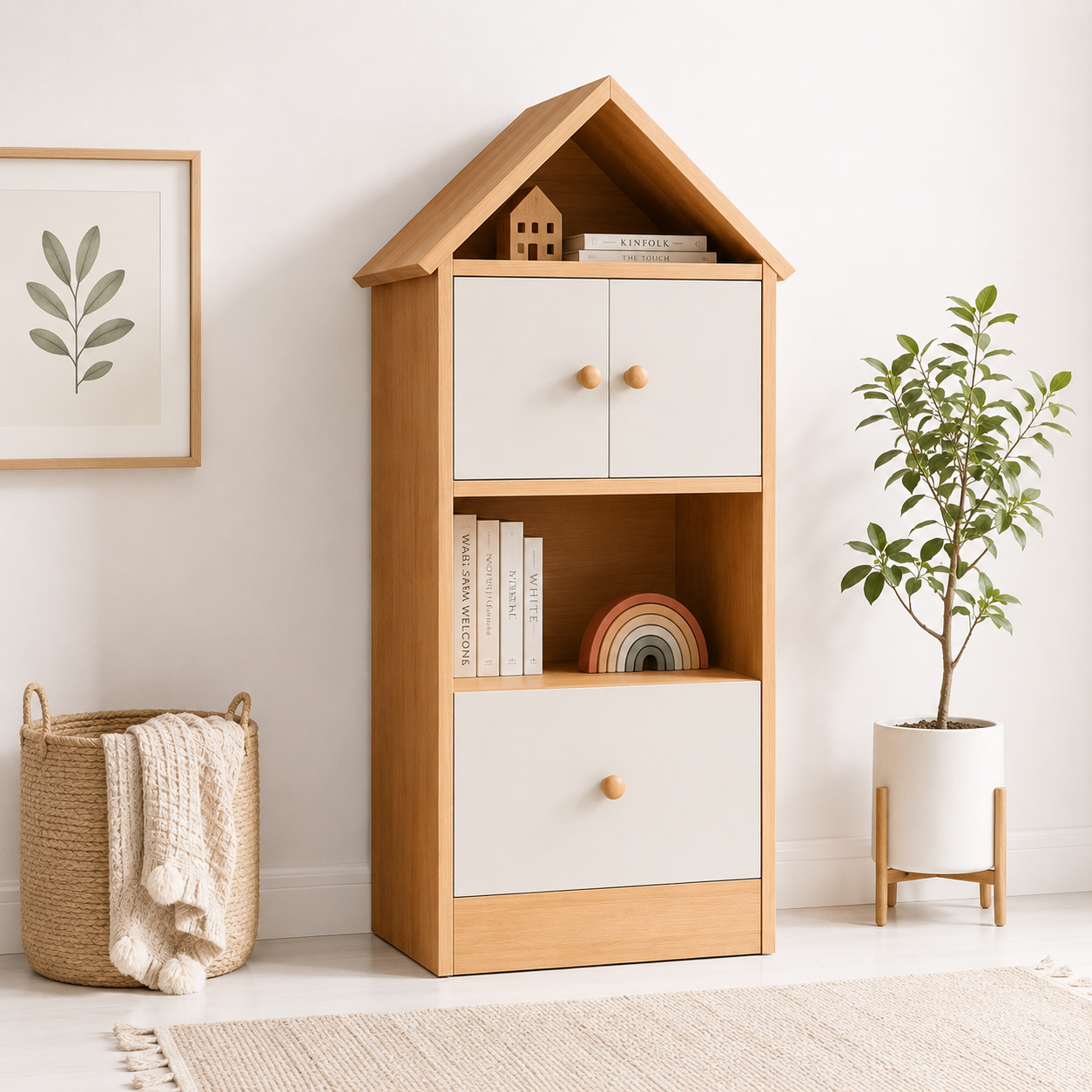 Estantería Madera Organizadora Para Niños