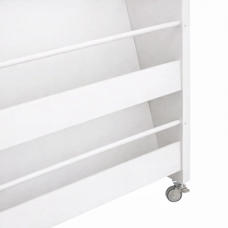 Estanteria con ruedas 3 niveles blanca