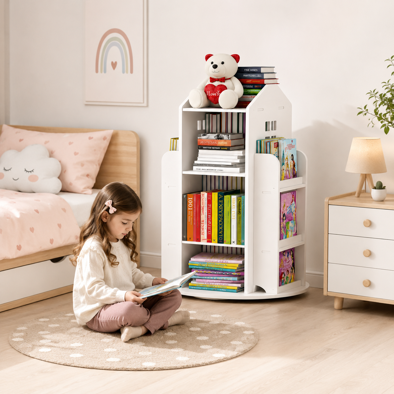 Estanteria para niños giratoria 360°