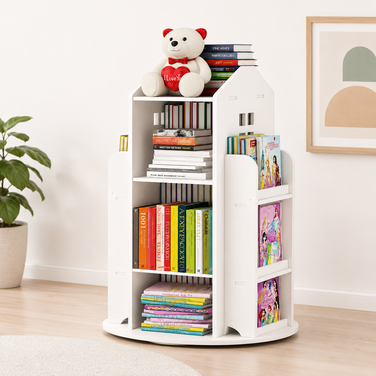 Estanteria para niños giratoria 360°