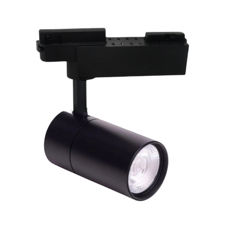 FOCO LED A RIEL MONOFASICO 30W 4000K NEGRO MODELO ALTAIR ZEROFLICKER A KONNERGIE
