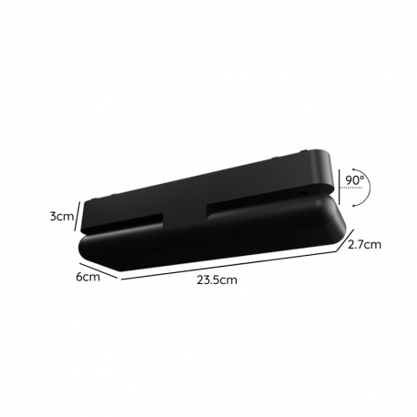 FOCO RIEL MAGNETICO 24 CERRADO RETRACTIL 12W 48V 4000K CYGNUS KONNERGIE