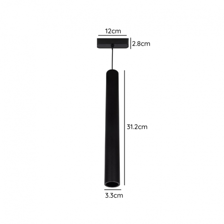FOCO RIEL MAGNETICO COLGANTE 7W 48V 3000K MOD CYGNUS KONNERGIE