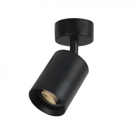 Foco porta gu10 negro sobrepuesto led modelo Altair I