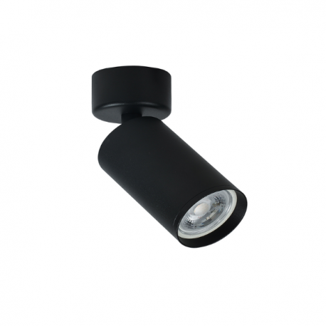 Foco porta gu10 negro sobrepuesto led modelo Altair I