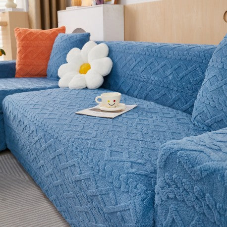 Funda para Sofa Nordica Azul 3 Cuerpos