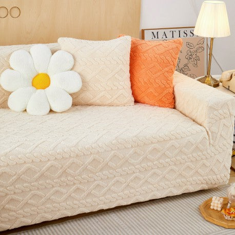 Funda para Sofa Nordica Blanco Crema 2 Cuerpos
