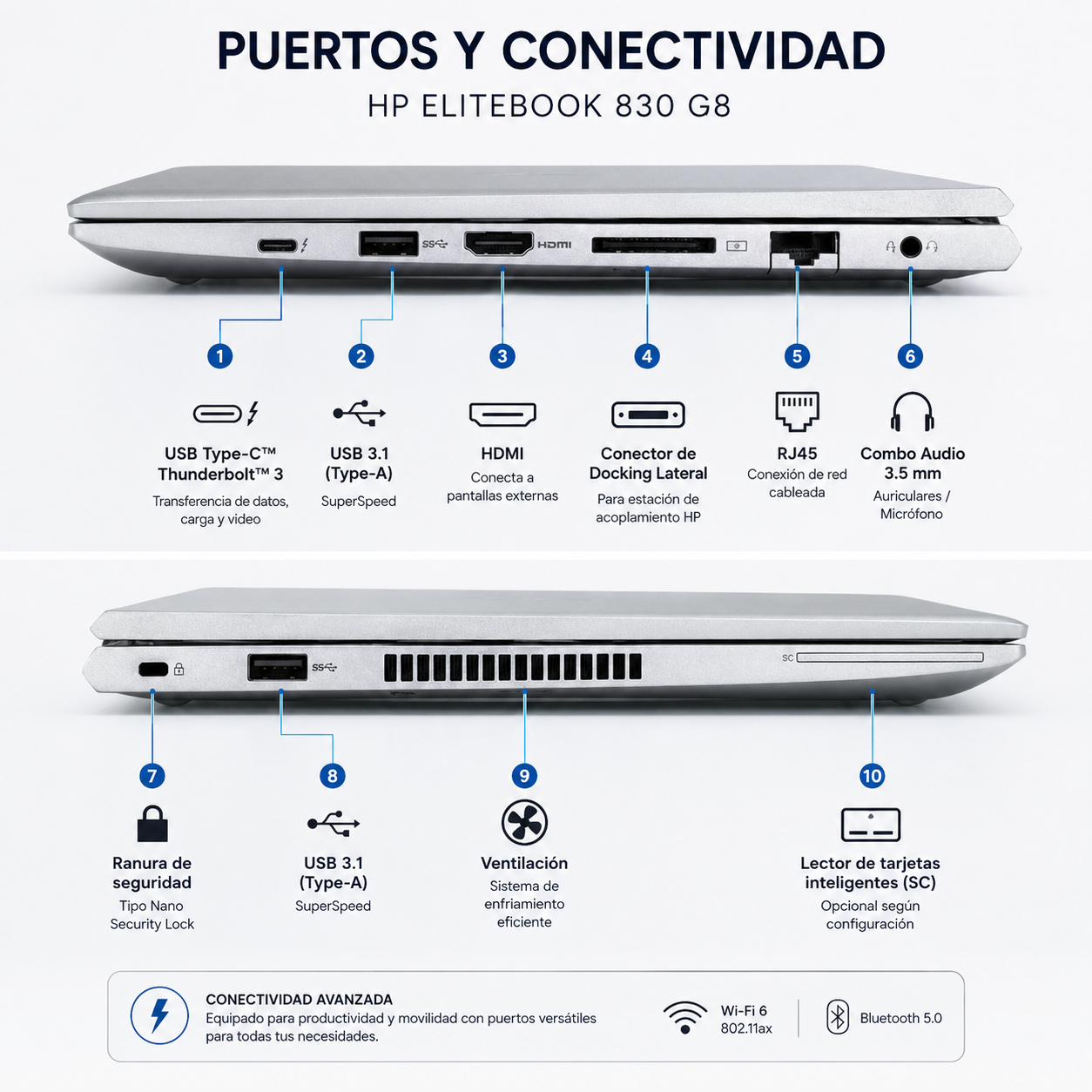 HP Elitebook 830 G8 Intel Core i7-1185G7 32GB RAM 256GB SSD
