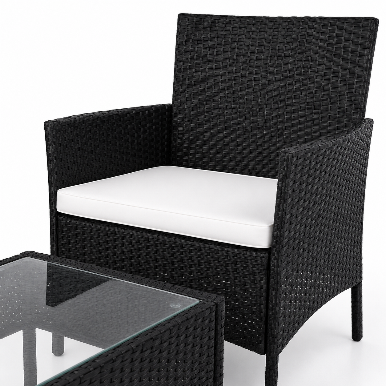 Juego Terraza Rattan 4 piezas.