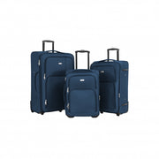 Juego 3 Maletas Tela Travel Land Azul