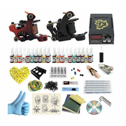 Kit Tatuaje 2 Máquinas 40 Tintas 20 Agujas