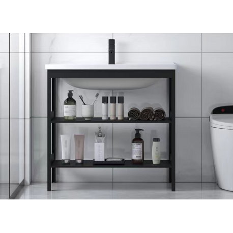 Kit mueble vanitorio mas espejo de baño