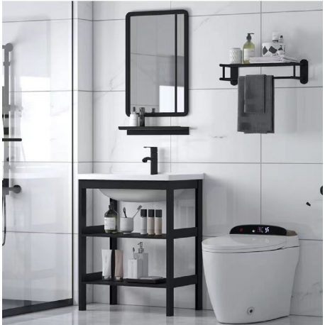 Kit mueble vanitorio mas espejo de baño