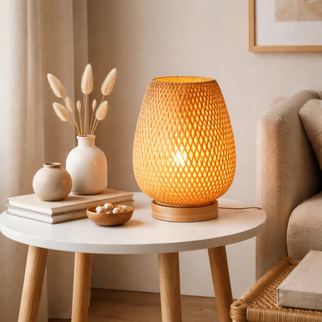 Lampara de Mesa Bamboo 30cm