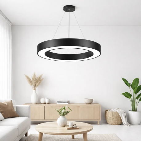 Lampara led 42w colgante 4000k modelo brihaspati redonda abierta konnergie