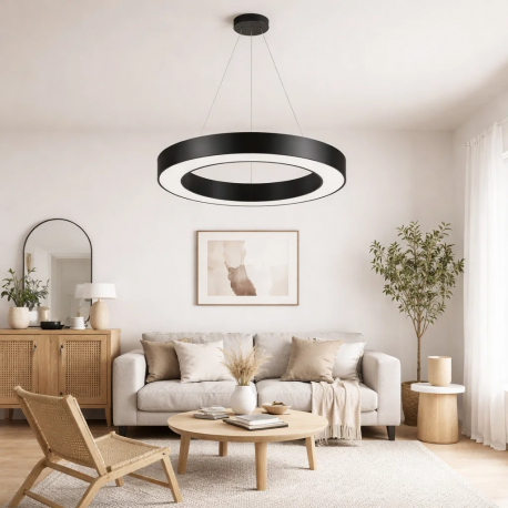 Lampara led 42w colgante 4000k modelo brihaspati redonda abierta konnergie