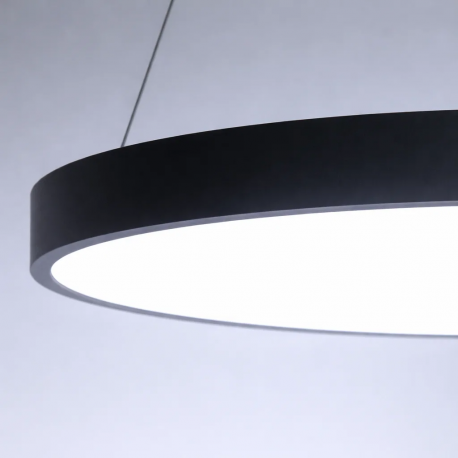 Lampara led 45w colgante 3000k modelo brihaspati redonda cerrada konnergie