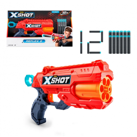 Imagen de Lanzador Reflex 6 con 12 Dardos X-Shot para hogar u oficina disponible online