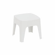 Mesa Banco Auxiliar Pvc Sunset Exterior Blanca