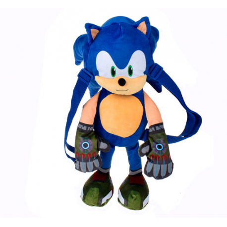Mochila Peluche Sonic 30cm