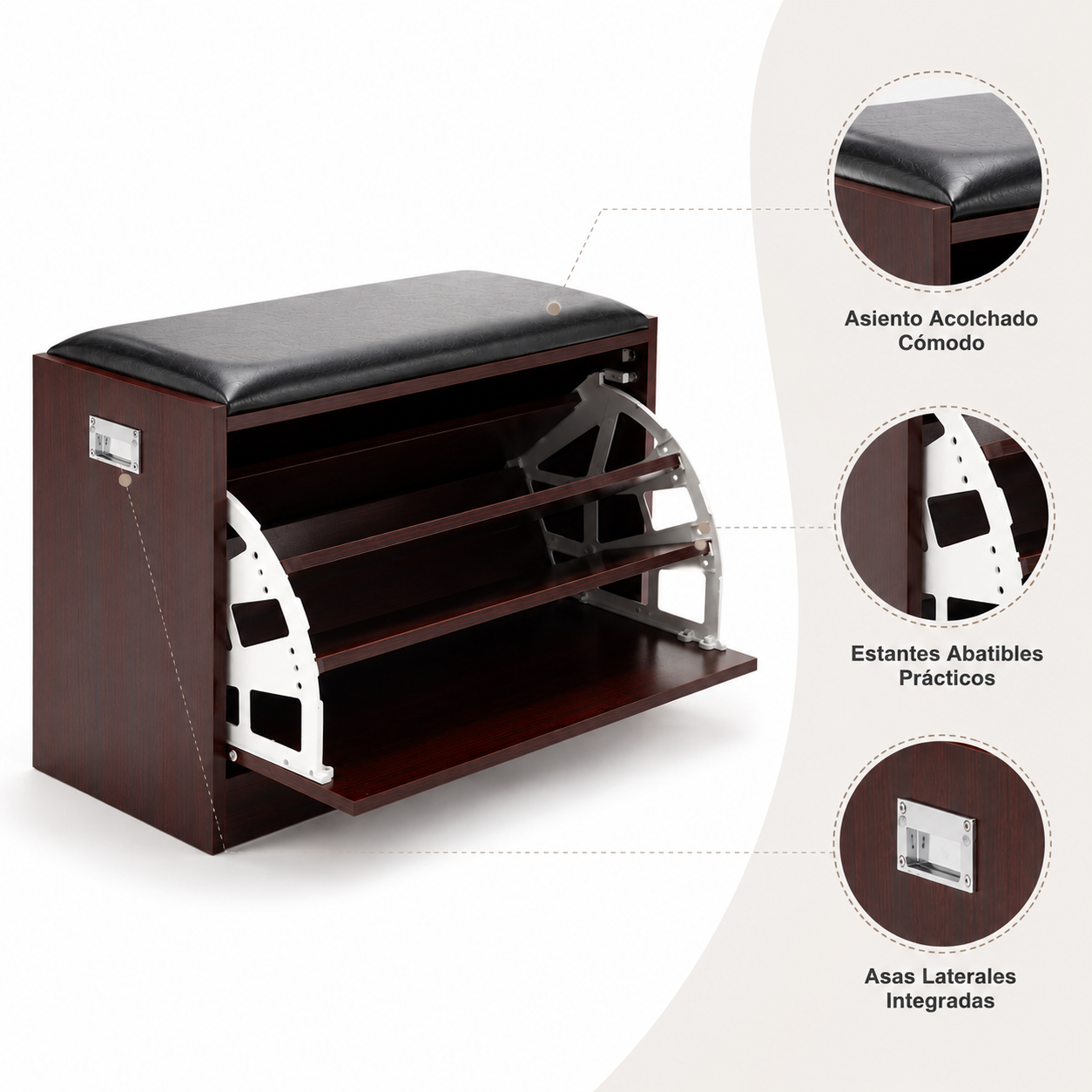 Mueble Zapatero con Cojín