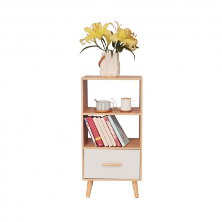 Mueble lateral blanco caramelo Iowa