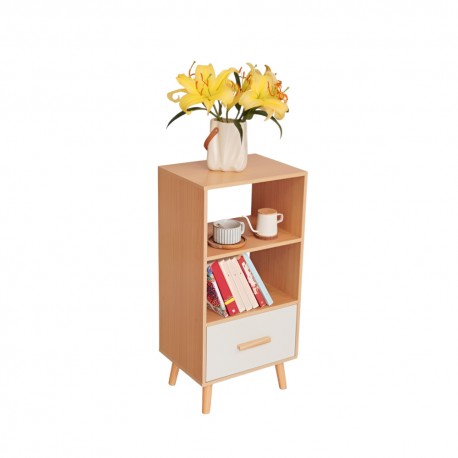 Mueble lateral blanco caramelo Iowa