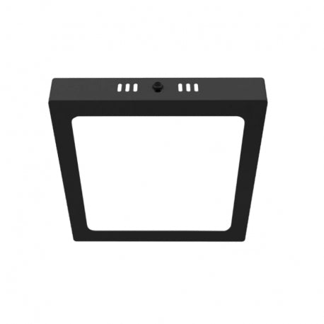 PANEL SOBREPUESTO NEGRO PRO CUADRADO 18W FRIO 6500K KONNERGIE para iluminación disponible online en El Container